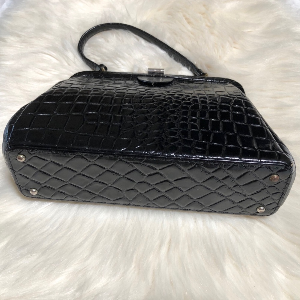Vintage Mid Century Supreme Leather Handbag Purse - Picture 4 of 12